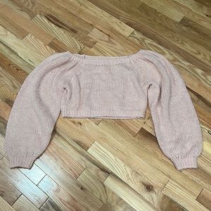 Pink Rare Altar’d State Cropped Sweater